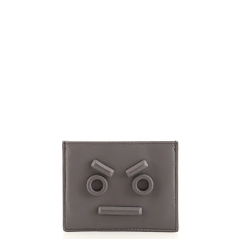 Fendi Faces Card Holder Leather