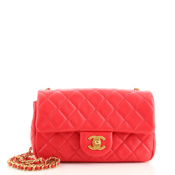 Chanel Pearl Crush Flap Bag Quilted Lambskin Mini