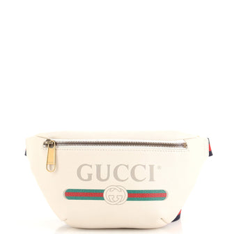 Gucci Logo Belt Bag Printed Leather Small