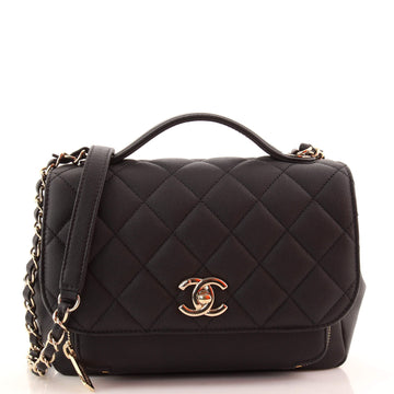 Chanel Business Affinity Flap Bag Quilted Caviar Small