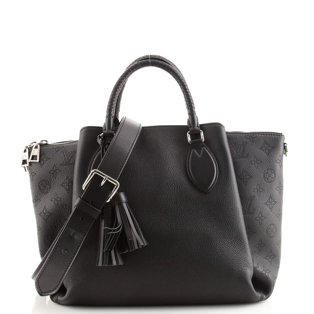Louis Vuitton Haumea Handbag Mahina Leather Black 1706191