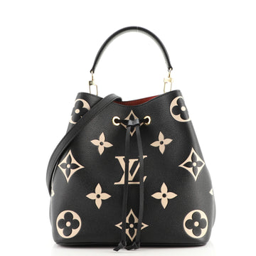 Louis Vuitton NeoNoe Handbag Bicolor Monogram Empreinte Giant MM