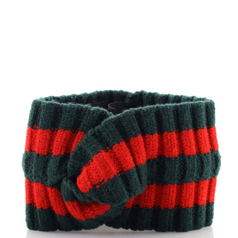 Gucci Web Headband Knit Wool Blend