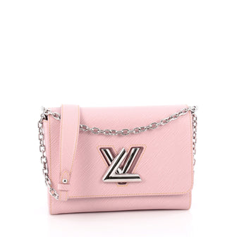 Louis Vuitton Twist Handbag Epi Leather MM Pink