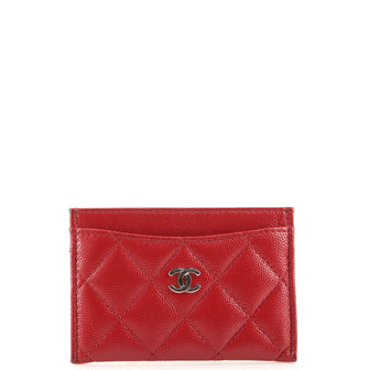 Chanel Classic Card Holder Quilted Caviar