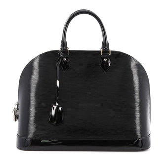 Louis Vuitton Alma Handbag Electric Epi Leather MM Black