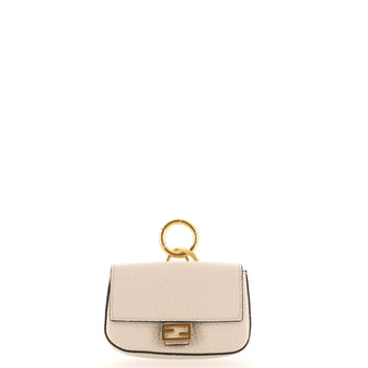 Fendi Baguette Bag Charm Leather Micro