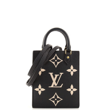 Louis Vuitton Petit Sac Plat Bag Bicolor Monogram Empreinte Giant