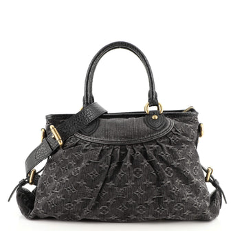 Louis Vuitton Neo Cabby Handbag Denim MM