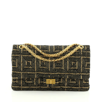 Chanel Paris-Byzance Reissue 2.55 Handbag Quilted Tweed 227 Black