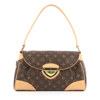 Louis Vuitton Beverly Handbag Monogram Canvas MM Brown