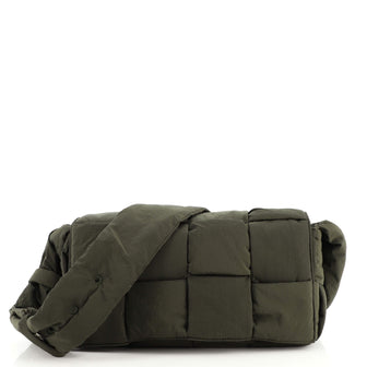 Bottega Veneta Padded Tech Cassette Crossbody Bag Intrecciato Nylon