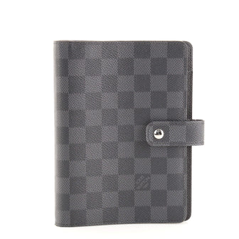 Louis Vuitton Ring Agenda Cover Damier Graphite MM