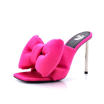 Off white pink bow heels Clearance