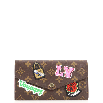 Louis Vuitton Sarah Wallet NM Limited Edition Patches Monogram Canvas