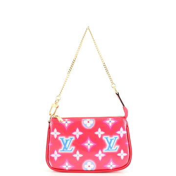 Louis Vuitton Pochette Accessoires Valentine Neon Monogram Vernis Mini