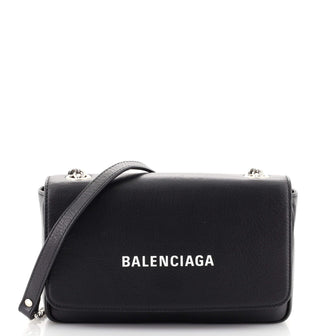 Balenciaga Everyday Chain Wallet Leather Small