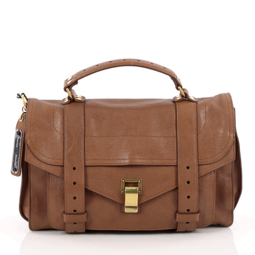Proenza Schouler PS1 Satchel Leather Medium Brown