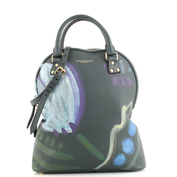 Burberry Bloomsbury Satchel Hand Painted Leather Medium