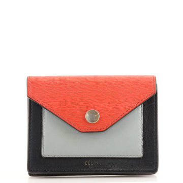 Celine Pocket Envelope Wallet Leather Compact