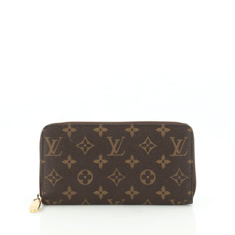 Louis Vuitton Zippy Wallet Monogram Canvas Brown