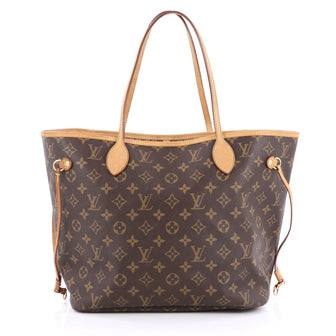 Louis Vuitton Neverfull Tote Monogram Canvas MM Brown
