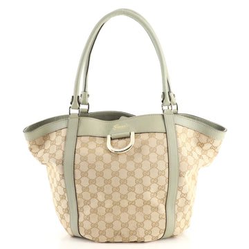 Gucci D Ring Bucket Tote GG Canvas Medium