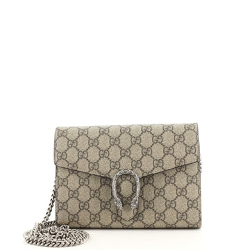 Gucci Dionysus Chain Wallet GG Coated Canvas Small