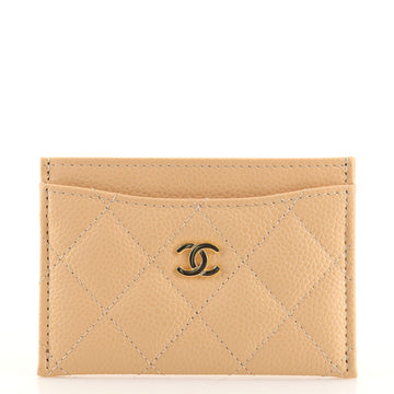 Chanel Classic Card Holder Quilted Caviar
