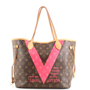 Louis Vuitton Neverfull NM Tote Limited Edition Cities V Monogram Canvas MM