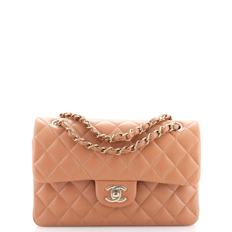 Chanel Classic Double Flap Bag Quilted Lambskin Medium Neutral 2328231