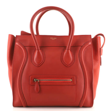 Celine Luggage Bag Smooth Leather Mini