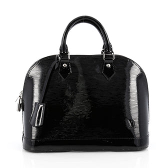 Louis Vuitton Alma Handbag Electric Epi Leather PM Black