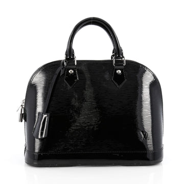 Louis Vuitton Alma Handbag Electric Epi Leather PM Black