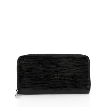 Louis Vuitton Zippy Wallet Electric Epi Leather Black
