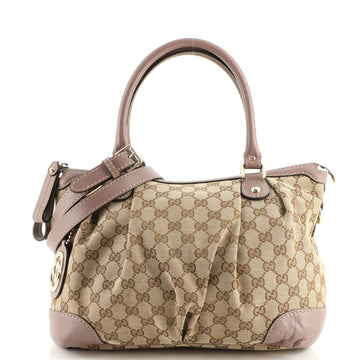 Gucci Sukey Top Handle Satchel GG Canvas Medium