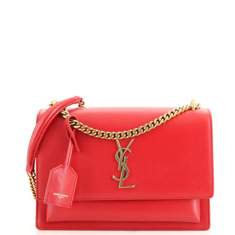Saint Laurent Sunset Crossbody Bag Leather Medium