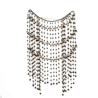 Chanel Paris in Rome Cape Necklace Metal and Beads