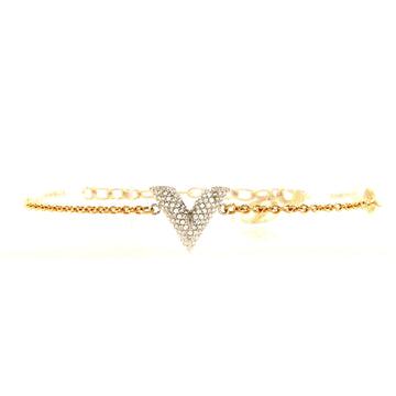 Louis Vuitton Essential V Bracelet Crystal Embellished Metal
