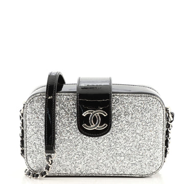 Chanel Ground Control Camera Case Bag Glittered PVC with Patent Mini