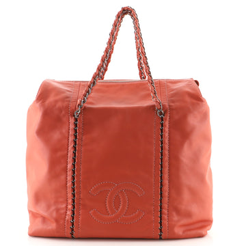 Chanel Luxe Ligne Zip Top Tote Calfskin Medium