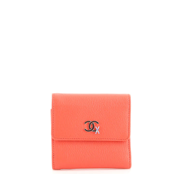 Chanel CC Ski Trifold Wallet Goatskin Compact