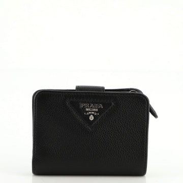 Prada French Wallet Vitello Daino Compact
