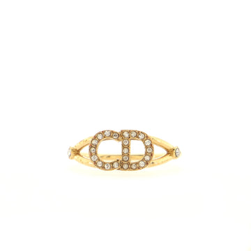 Christian Dior Clair D Lune Ring Metal with Crystals