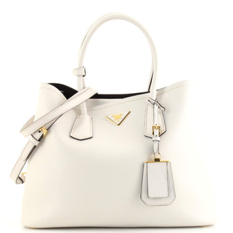 Prada Cuir Double Tote Saffiano Leather Large