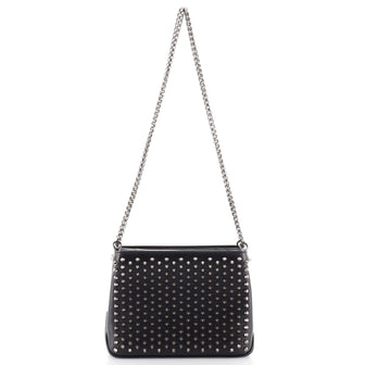 Christian Louboutin Triloubi Chain Bag Spiked Leather Small
