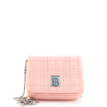 Burberry Lola Shoulder Bag Quilted Lambskin Micro