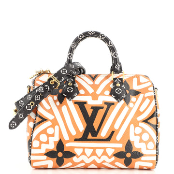 Louis Vuitton Speedy Bandouliere Bag Limited Edition Crafty Monogram Giant 25