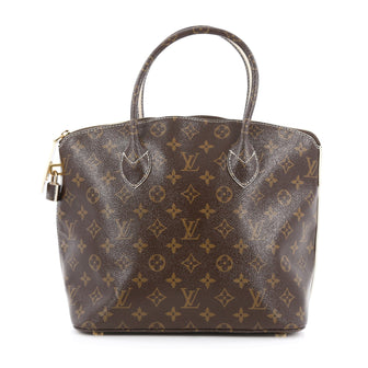Louis Vuitton Lockit Handbag Monogram Fetish Canvas brown