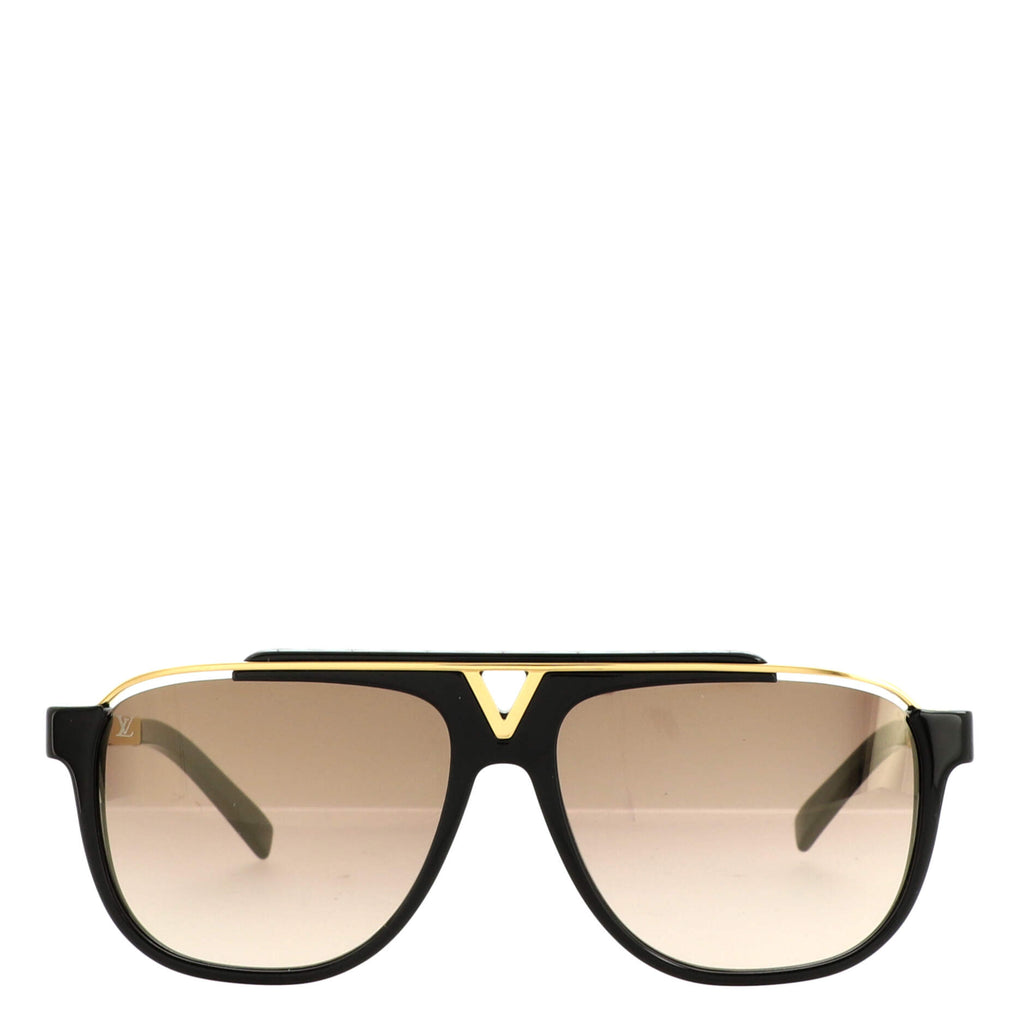 Louis Vuitton Mascot Aviator Sunglasses Acetate and Metal Black 1713732